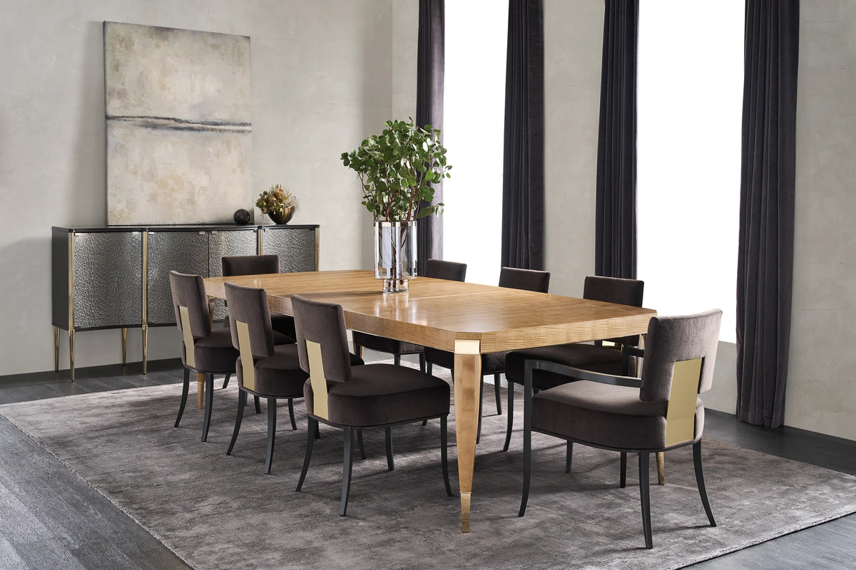 Caracole All Trimmed Out Dining Table – angle view – Lusso Furniture Miami
