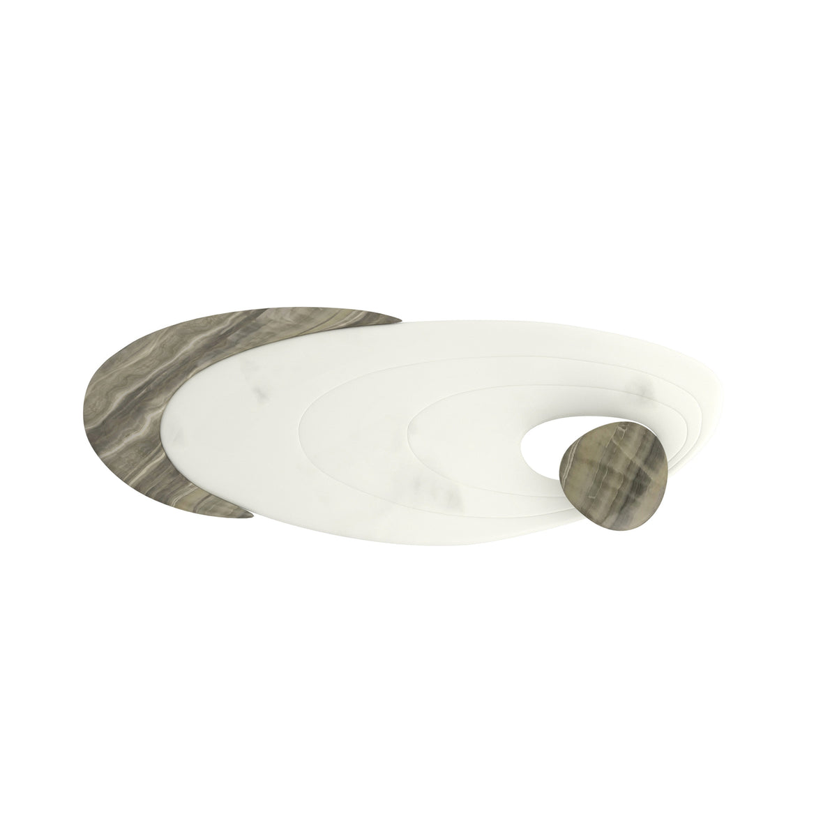Caracole Resonance Cocktail Table – top view – Lusso Furniture Miami