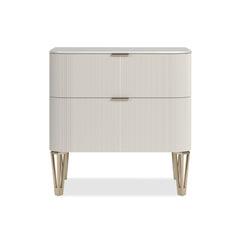 Caracole Love Closed Nightstand – front view – Lusso Furniture Miami