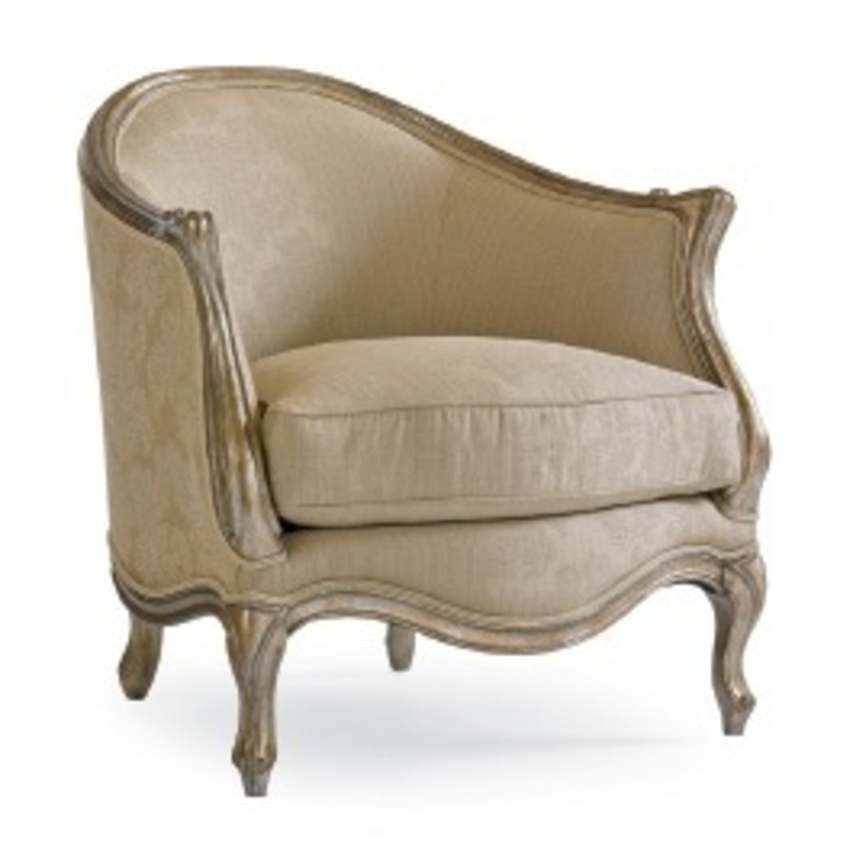 Caracole Le Chaise Accent Chair – front view – Lusso Furniture Miami
