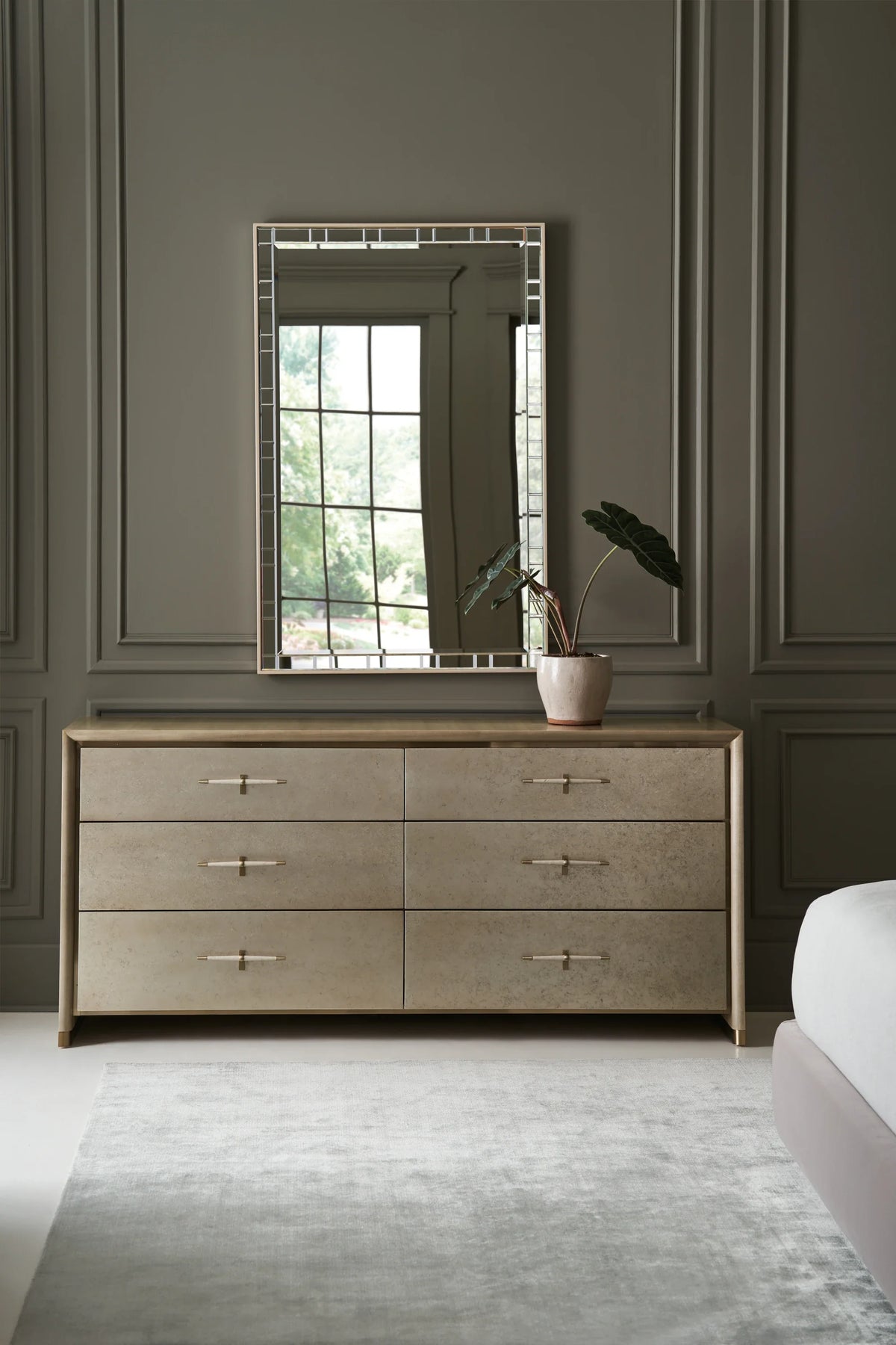 Caracole Hang Up Dresser – angle view – Lusso Furniture Miami