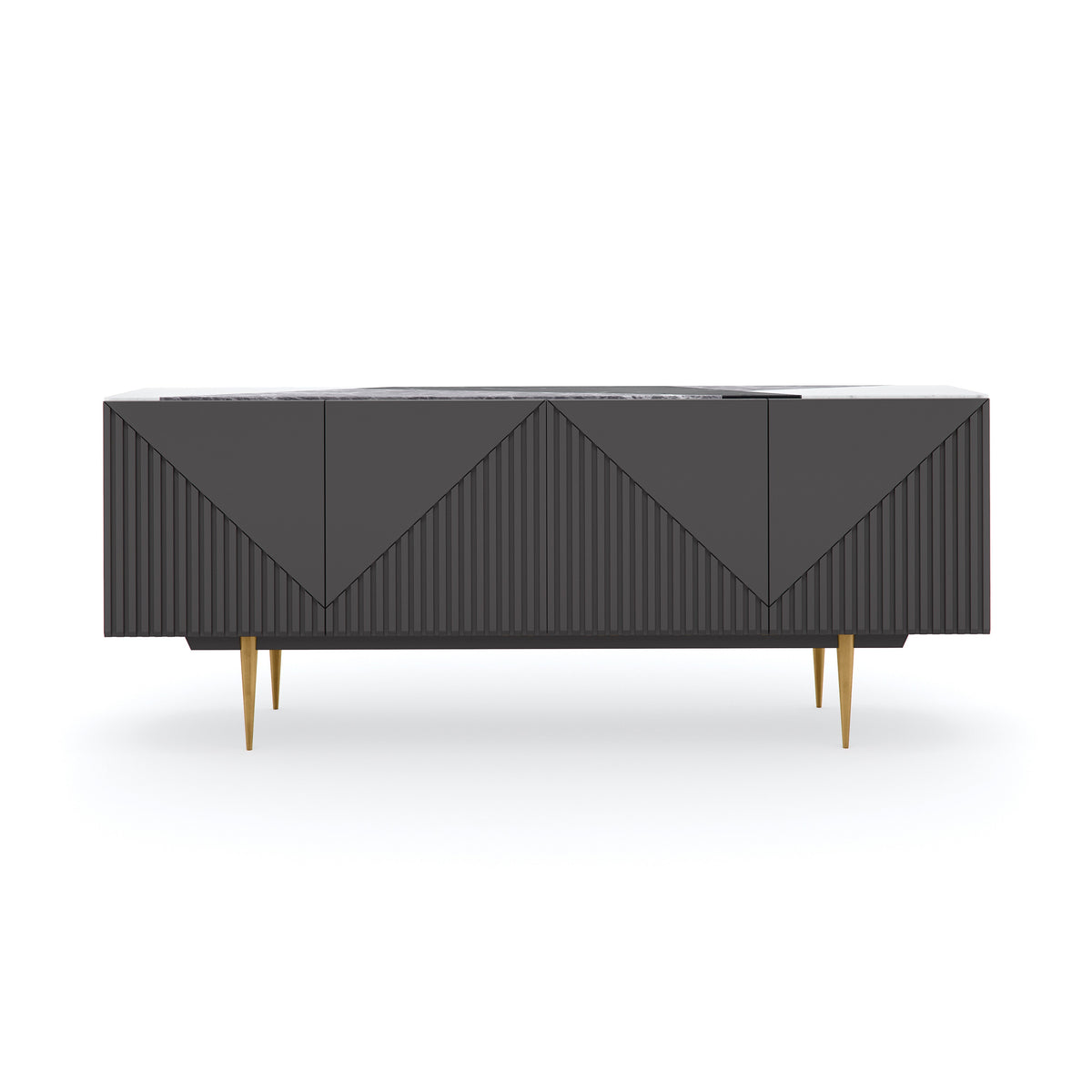 Caracole Over The Edge Buffet – front view – Lusso Furniture Miami