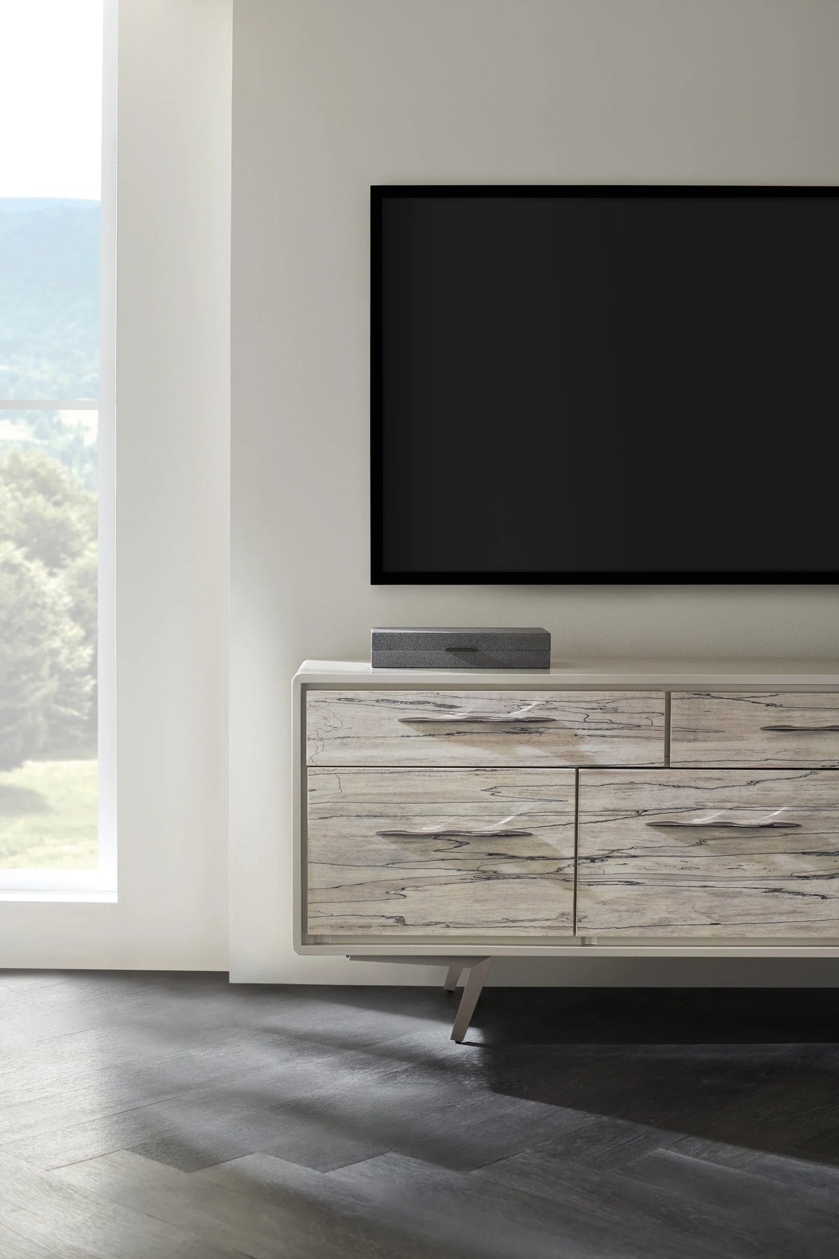 Caracole Highs And Lows Credenza – detail – Lusso Furniture Miami