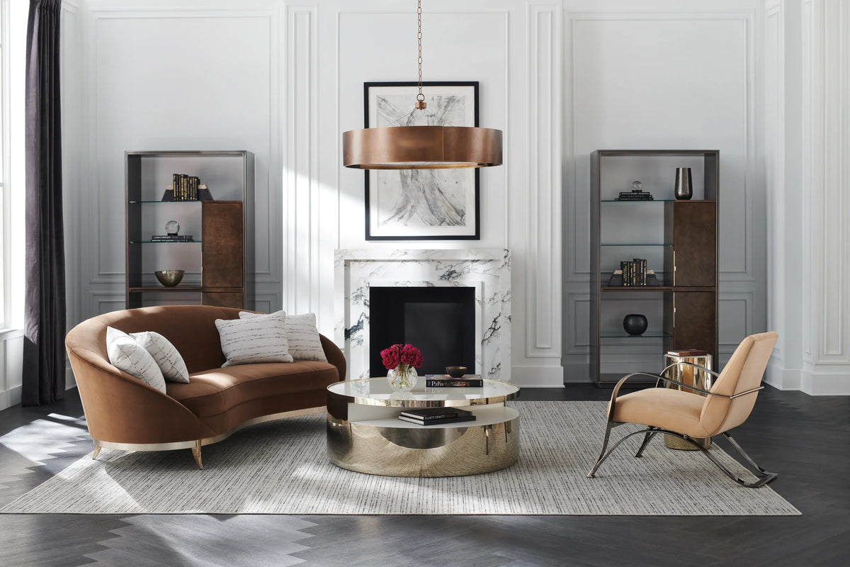 Caracole Main Event Sofa – angle view – Lusso Furniture Miami